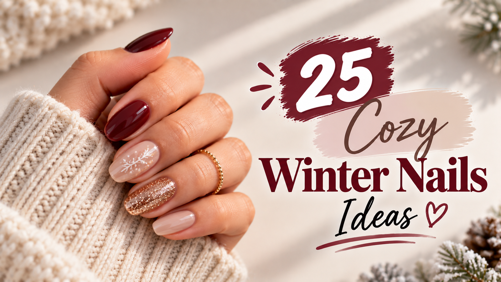25 Cozy Winter Nails Ideas